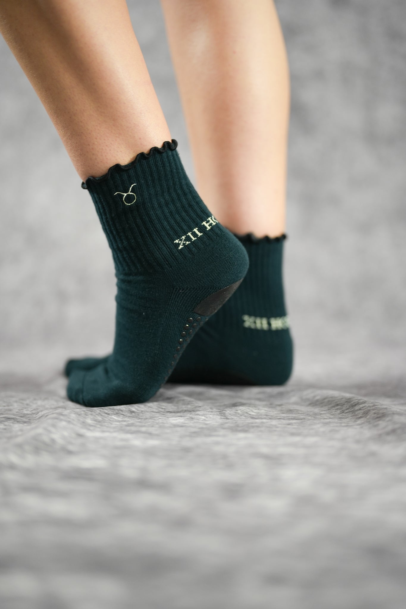 custom pilates grip socks for studio
